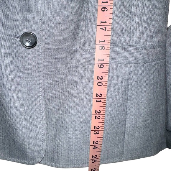 Le Suit 2 Piece Suit Pants & Blazer Size 16 Gray New Without Tags - Picture 12 of 16